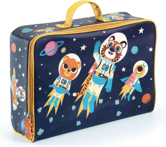 DJECO valigetta tessile per bambini spazio