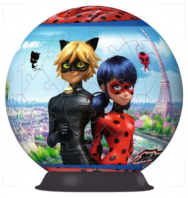 3D Puzzleball Ladybug & Cat Noir