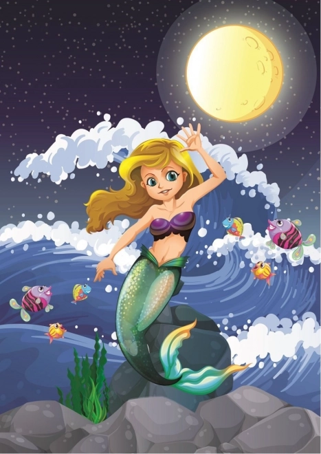 Art Puzzle Mermaid by Moonlight