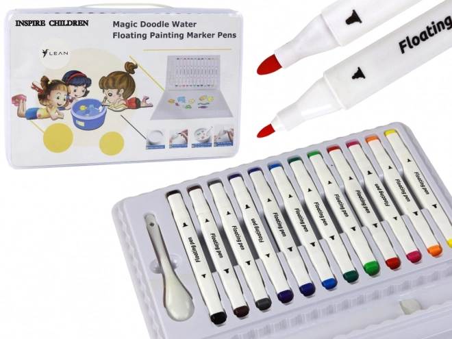 Colorful Water-Based Marker Set - 12 Pieces