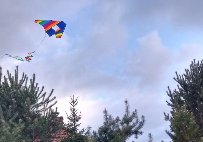 Spinning Rainbow Kite