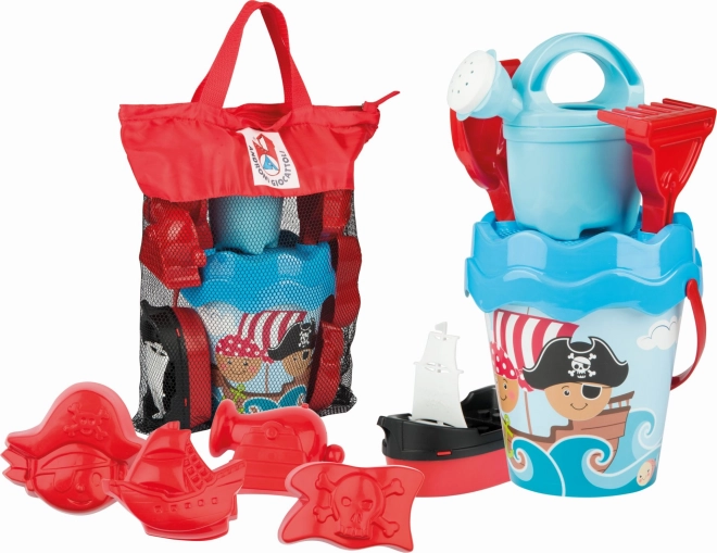 Pirates Sand Toy Set in Travel Bag - Blue