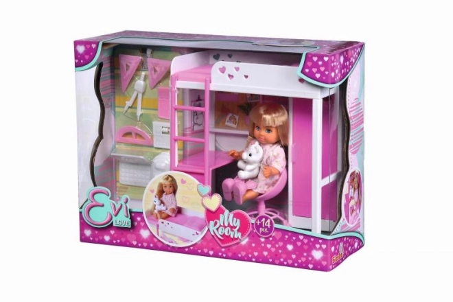 Evi Love Doll in Cozy Bedroom Playset