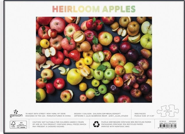 Apple Varieties Jigsaw Puzzle 1000 Pieces