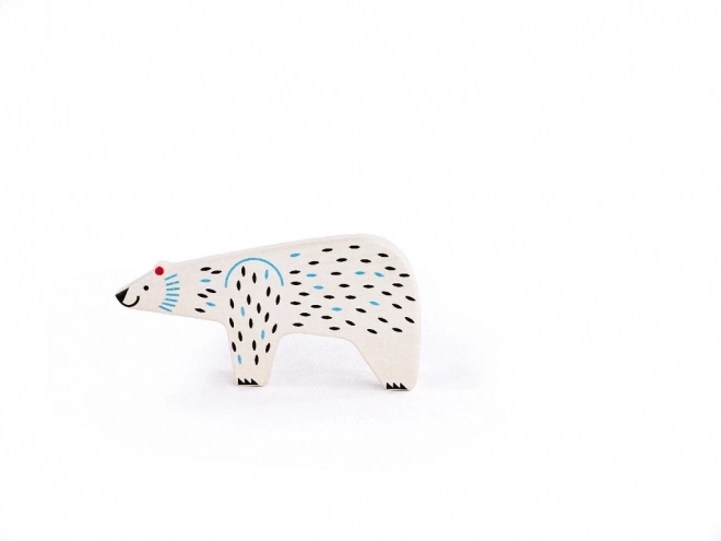 Endangered Animals Wooden Polar Bear