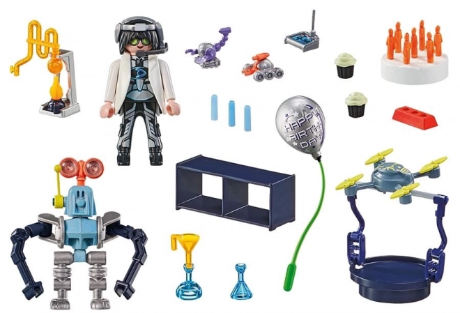 Scientist with Robots Playset