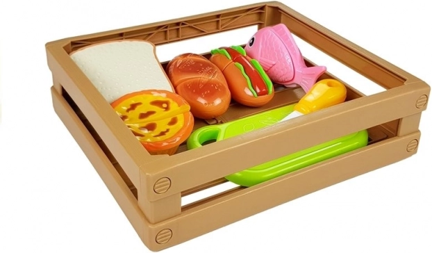 Everything neatly stored in the crate