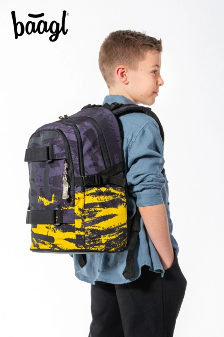 Baagl School Backpack Skate Dune