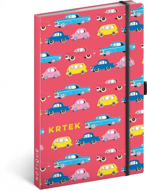 Notique Notes Krtek Cars Lined Notebook 13 x 21 cm