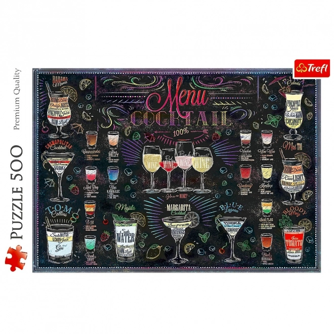 Trefl Puzzle Cocktail Menu 500 Pieces