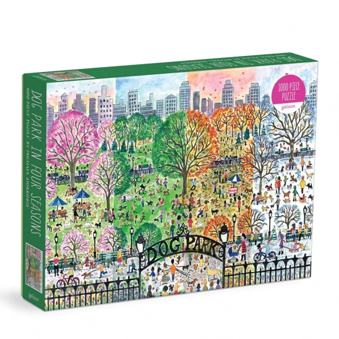 Dog Park Jigsaw Puzzle by Michael Storrings