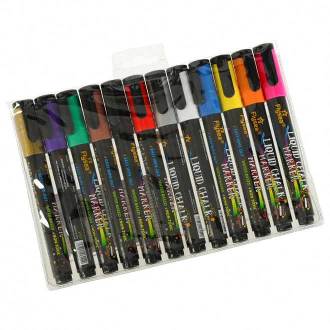 Chalk Markers for Windows and Boards 12 Pack