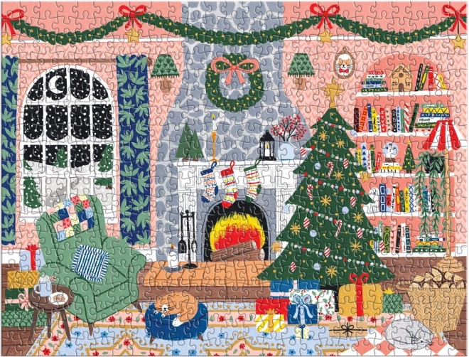 Galison Christmas Home Advent Calendar Puzzle