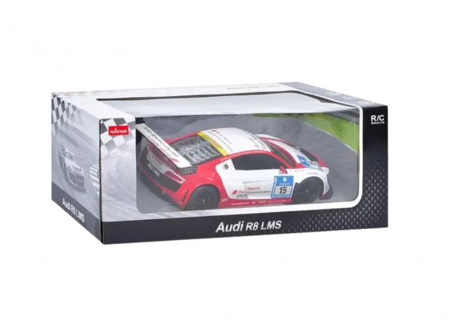 remote-controlled sports car audi r8 lms white