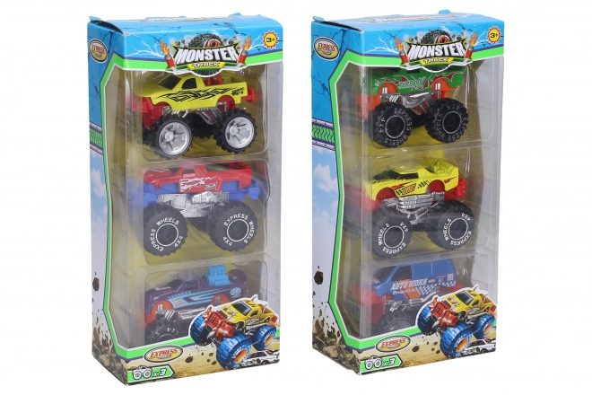 Die-cast Monster Truck Set of 3