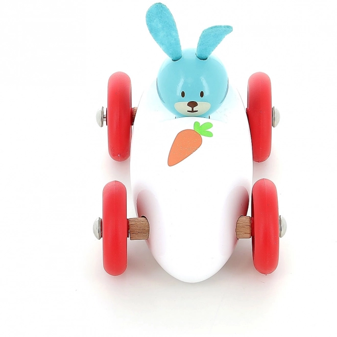 Wooden Race Car Rabbit Raoul by Vilac