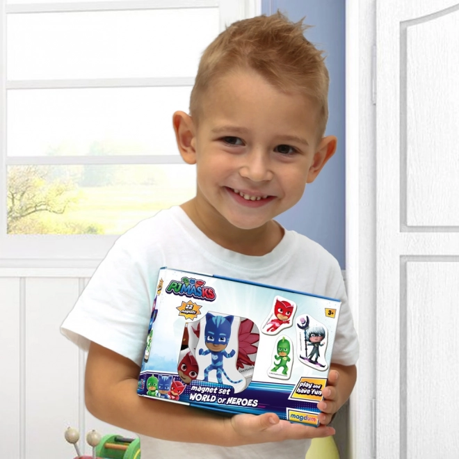 Colorful Magnet Set with PJ Masks Characters