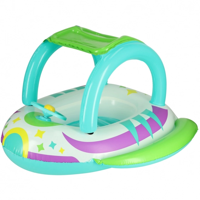 Inflatable Swim Ring with Steering Wheel