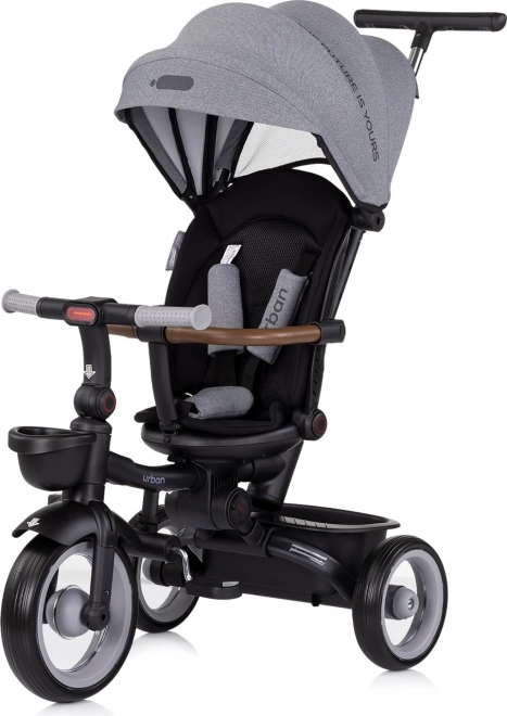 Chipolino Trojkolka s prístreškom Urban 2v1 Antracit
