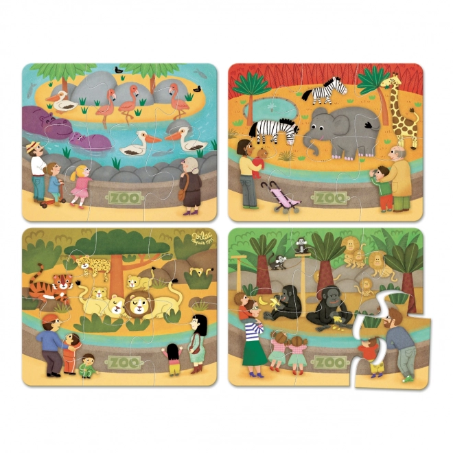 Wooden Zoo Puzzle by Vilac