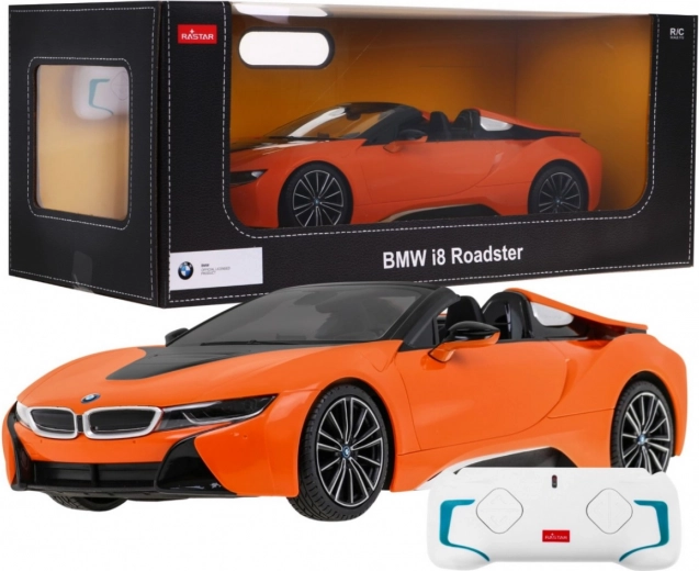 Rastar BMW i8 Roadster remote-controlled model 1:12 – Orange
