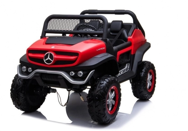 Battery Powered Mercedes Unimog Red Ride-On Car