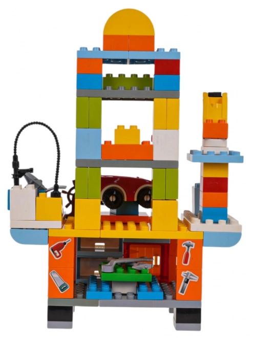 Building Block Set 110 Pieces Workshop For Kids