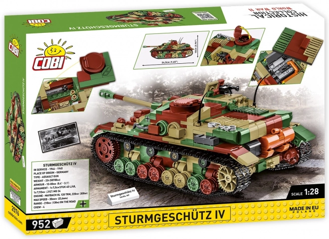 Cobi II WW Sturmgeschutz IV Model Building Set