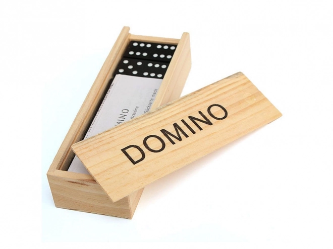 Wooden Domino Set with 28 Pieces