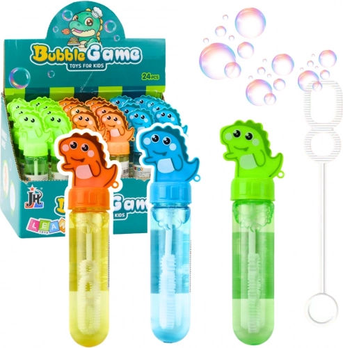 Bolle di Sapone Dinosauro con Tre Fori Mix Colori 30ml