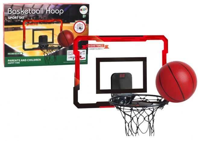 Children's Basketball Hoop Set with Backboard and Ball