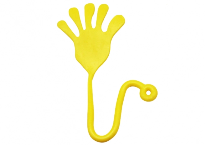 Yellow Sticky Hand Stretch Toy