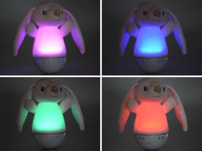 Plush Rabbit Night Light With Music Box