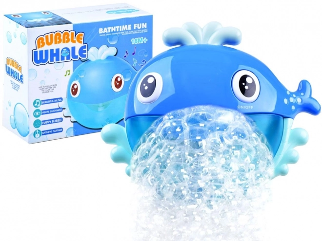 Bath Time Whale Toy with Bubbles and Melodies