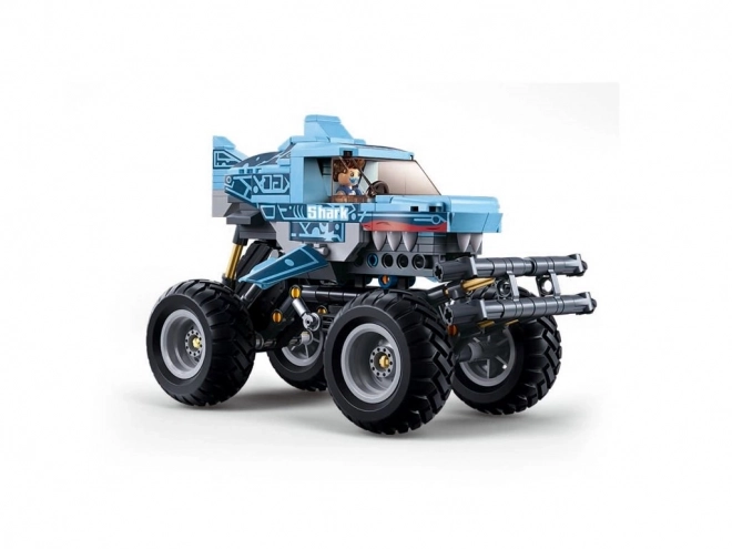 Sluban Pull-back Off-road Blue Shark