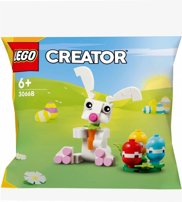 Easter Bunny With Colorful Eggs Building Set