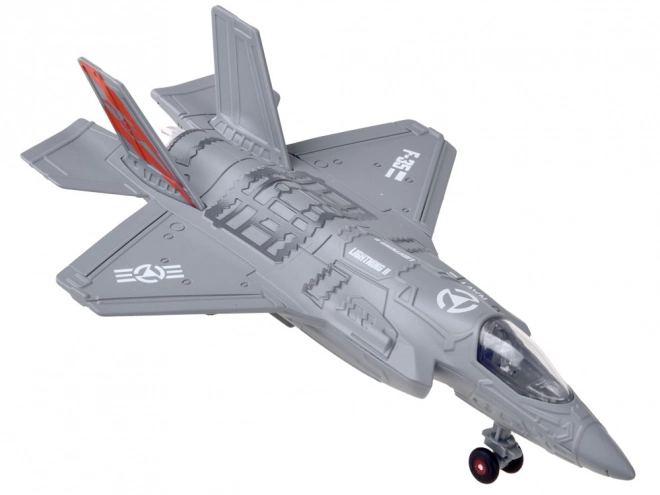 Metal Fighter Jet F-25 – gray