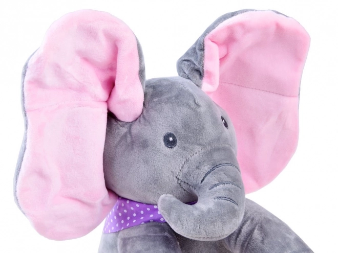 Interactive Plush Elephant Toy – pink