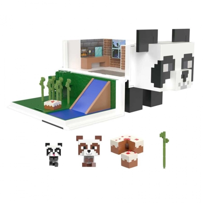 Minecraft Panda Playhouse Set with Two Figures