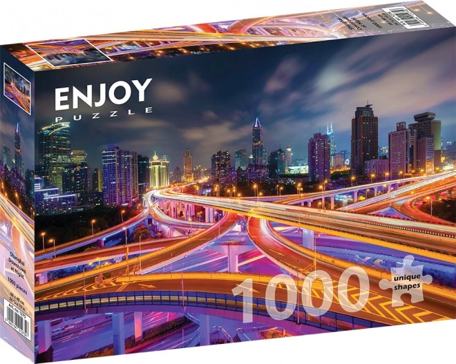 Enjoy Puzzle Shanghai Center at Night 1000 Pieces