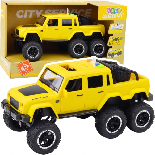 Terenac Pickup sa svjetlosnim i zvučnim efektima s trenjem 6x6