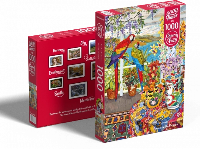 Cherry Pazzi Puzzle Parrots on the Veranda 1000 Pieces