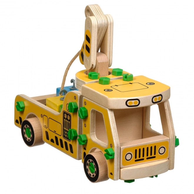 Lucy & Leo Wooden Crane Construction Set