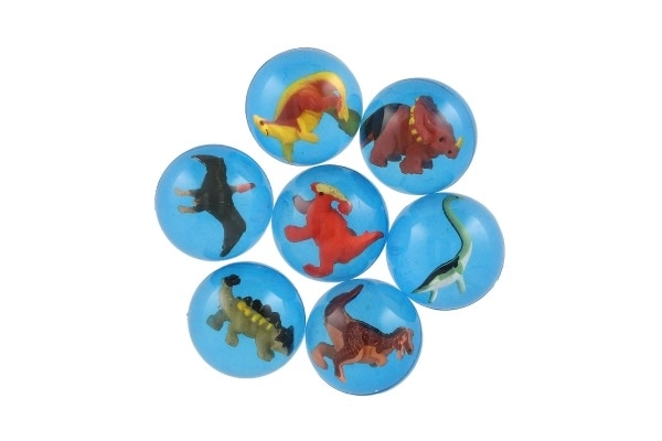 bouncing ball with dinosaur 4cm mix