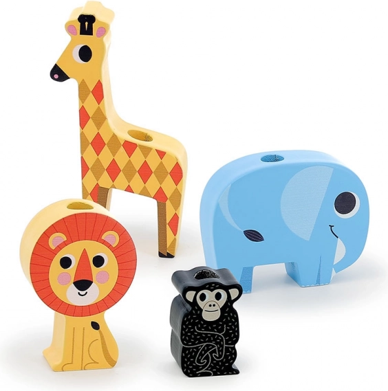 Vilac Wooden Toy Safari with motifs by Ingela P. Arrhenius