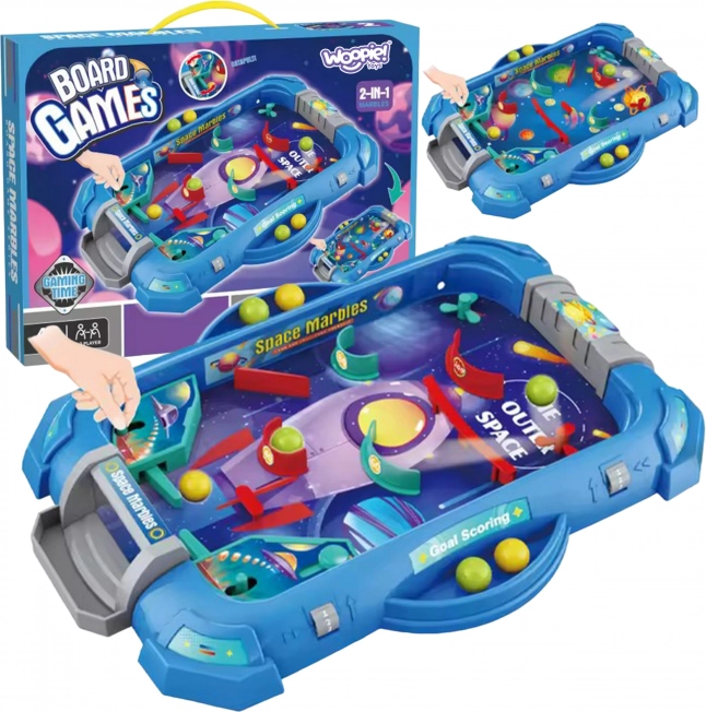 WOOPIE hra zručnosti Flipper "Kozmická Hra" 2v1