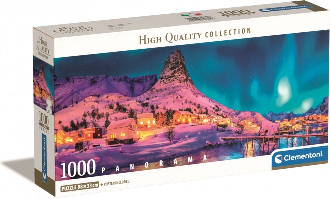 Clementoni panoramic jigsaw puzzle polar night over Lofoten 1000 pieces