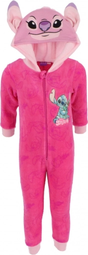 børne heldragt onesie med hætte STITCH 3 i 1 122/128
