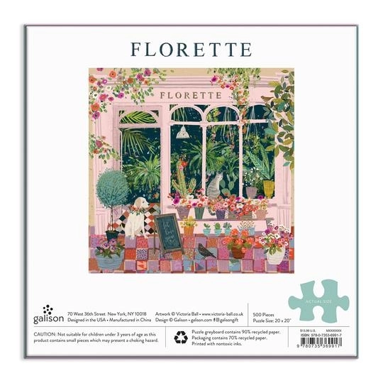 Florette Puzzle by Galison 500 Pieces