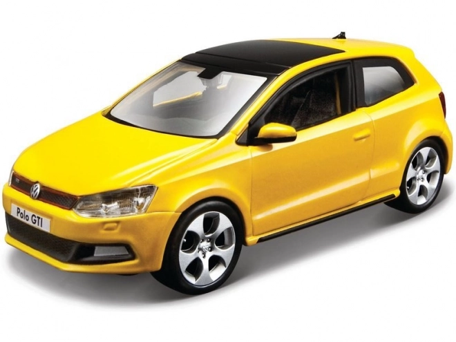 Die-cast VW Polo Mark 5 GTI Yellow Toy Car